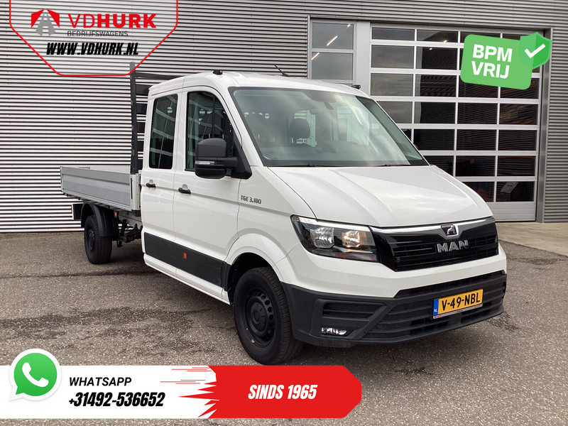 MAN TGE 3.180 DSG Aut. DC Dubbel Cabine BPM VRIJ! Open Laadbak 350x203/ 7 Pers./ Carplay/ Trekhaak/ Cruise/ 2.8t Trekverm./ Airco/ Pick - Furgão caixa aberta, Carrinha cabine dupla: foto 1 MAN TGE 3.180 DSG Aut. DC Dubbel Cabine BPM VRIJ! Open Laadbak 350x203/ 7 Pers./ Carplay/ Trekhaak/ Cruise/ 2.8t Trekverm./ Airco/ Pick - Furgão caixa aberta, Carrinha cabine dupla: foto 1