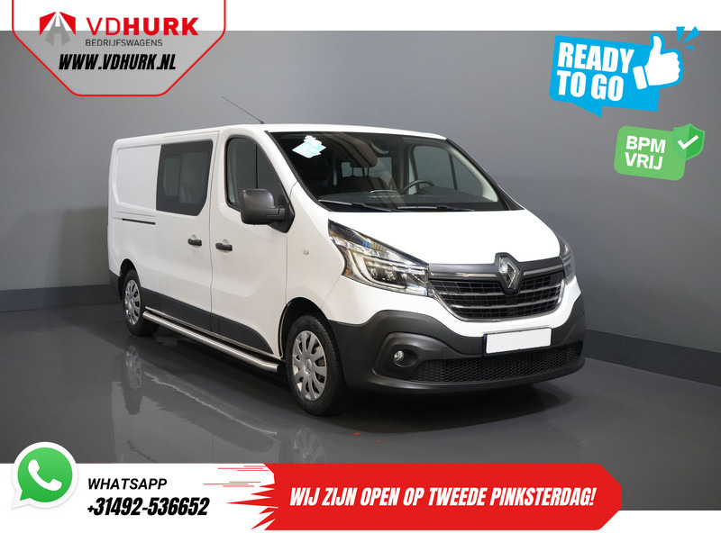 Renault Trafic 2.0 dCi 120 pk L2 DC Dubbel Cabine BPM VRIJ! Ready2Go LED/ 2x schuifdeur/ Sidebars/ Carplay/ Climate/ Camera/ PDC/ Cruise/ Trekh - Furgão compacto, Carrinha cabine dupla: foto 1 Renault Trafic 2.0 dCi 120 pk L2 DC Dubbel Cabine BPM VRIJ! Ready2Go LED/ 2x schuifdeur/ Sidebars/ Carplay/ Climate/ Camera/ PDC/ Cruise/ Trekh - Furgão compacto, Carrinha cabine dupla: foto 1