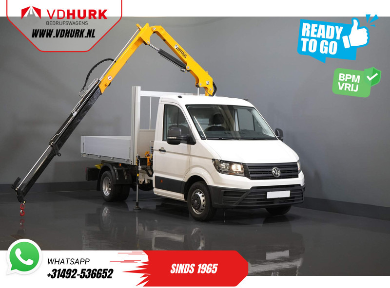 Volkswagen Crafter 50 165 pk Effer 352S Kraan/ Crane/ Kran/ Autokran/ PTO/ Open laadbak/ Dubbel Lucht - Furgão caixa aberta: foto 1 Volkswagen Crafter 50 165 pk Effer 352S Kraan/ Crane/ Kran/ Autokran/ PTO/ Open laadbak/ Dubbel Lucht - Furgão caixa aberta: foto 1