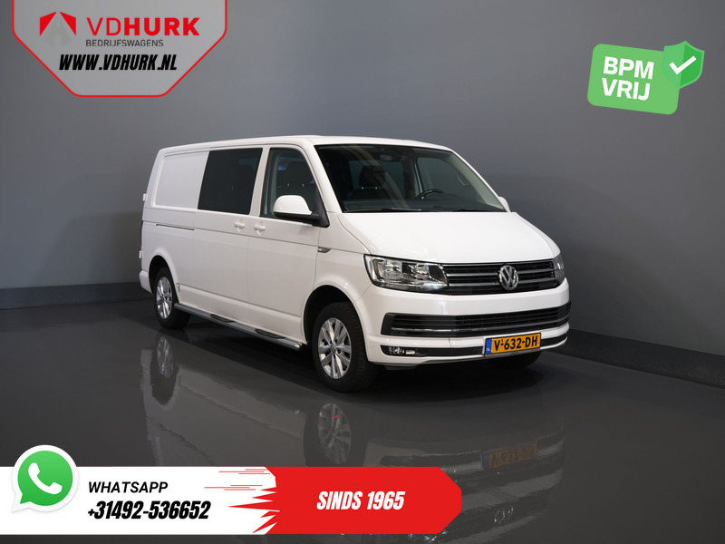 Volkswagen Transporter T6 2.0 TDI 150 pk DSG Aut. L2 Highline E6 DC Dubbel Cabine BPM VRIJ! Carplay/ Alarm/ Leder/ Cruise/ PDC/ Sidebars/ Trekhaak/ LMV - Furgão compacto, Carrinha cabine dupla: foto 1 Volkswagen Transporter T6 2.0 TDI 150 pk DSG Aut. L2 Highline E6 DC Dubbel Cabine BPM VRIJ! Carplay/ Alarm/ Leder/ Cruise/ PDC/ Sidebars/ Trekhaak/ LMV - Furgão compacto, Carrinha cabine dupla: foto 1