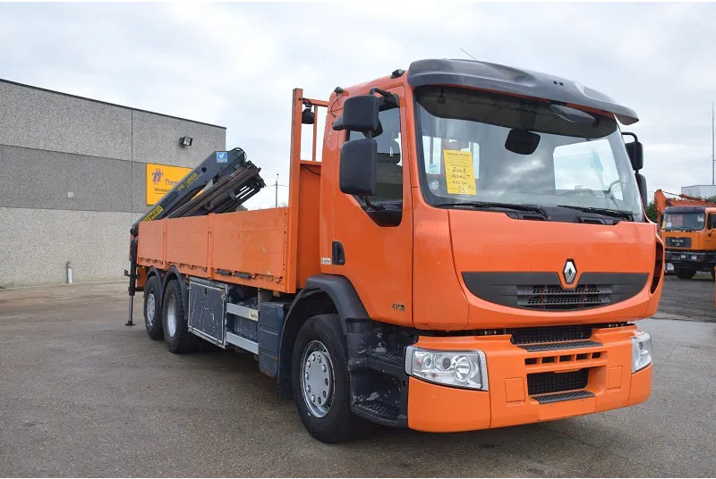 Renault Premium 410 - Camião de caixa aberta/ Plataforma, Caminhão grua: foto 5 Renault Premium 410 - Camião de caixa aberta/ Plataforma, Caminhão grua: foto 5