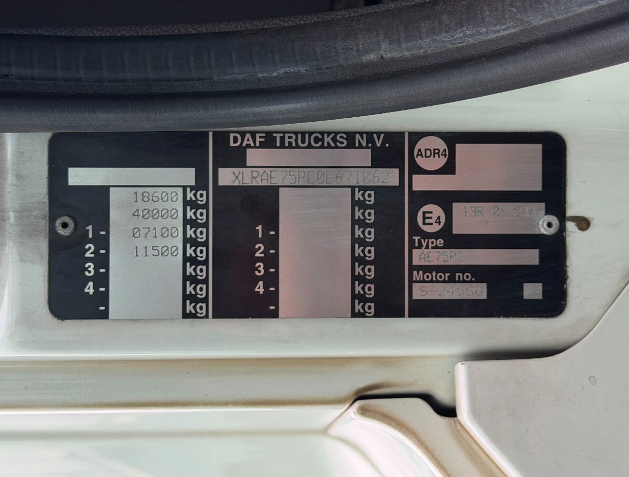 Caminhão furgão DAF CF 75.250 Euro 3 Manual Gearbox VAN Beurden Isolated BOX Tail Lift Super Condition NL-Truck: foto 25