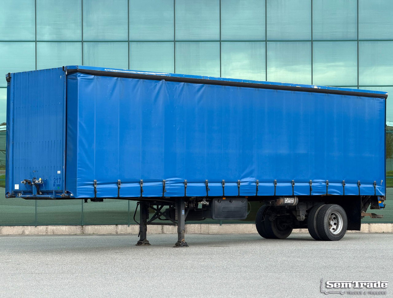 Floor FL0-12-102 City Trailer Tail Lift Good Condition Holland-Trailer - Semi-reboque de lona: foto 1 Floor FL0-12-102 City Trailer Tail Lift Good Condition Holland-Trailer - Semi-reboque de lona: foto 1