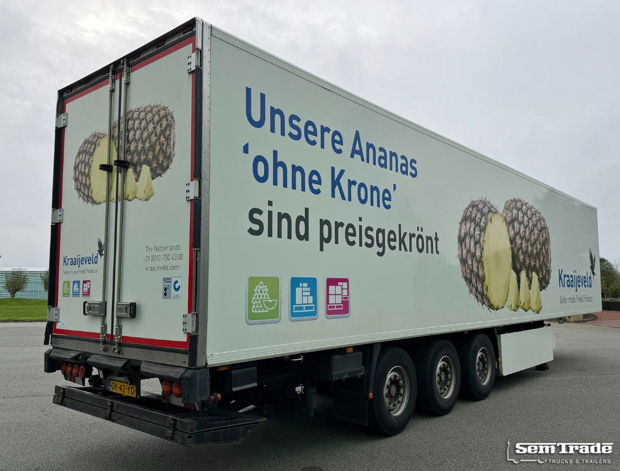 Krone SD Thermo King SLX 300 Tail Lift 2x Lift Axle TOP Condtion Holland-Trailer - Semireboque frigorífico: foto 4 Krone SD Thermo King SLX 300 Tail Lift 2x Lift Axle TOP Condtion Holland-Trailer - Semireboque frigorífico: foto 4