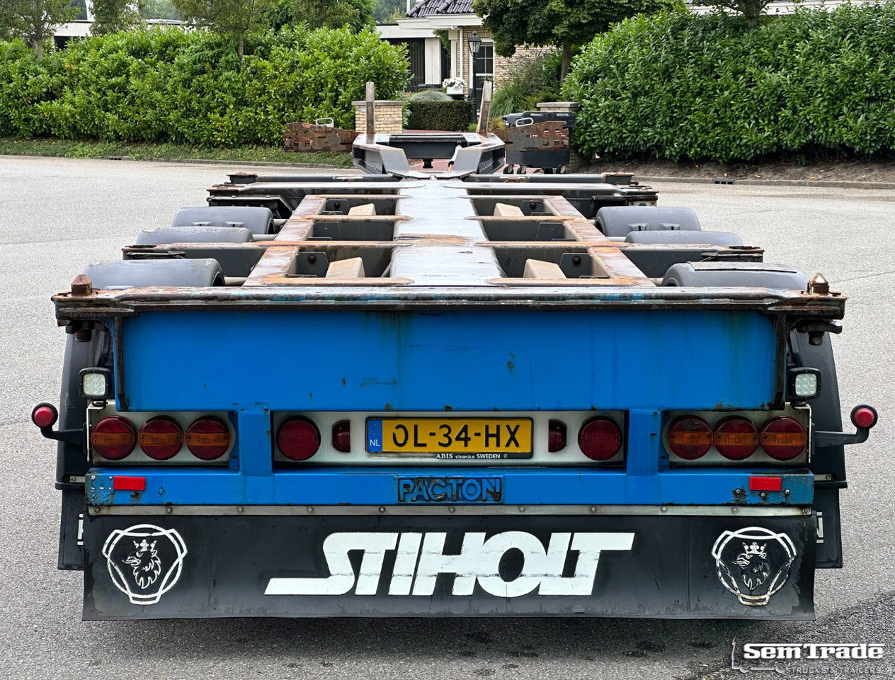 Pacton TXC.343.KB Front+Middle+Back Slider Lift Axle Steering Axle NL-Trailer - Semireboque transportador de contêineres/ Caixa móvel: foto 4 Pacton TXC.343.KB Front+Middle+Back Slider Lift Axle Steering Axle NL-Trailer - Semireboque transportador de contêineres/ Caixa móvel: foto 4