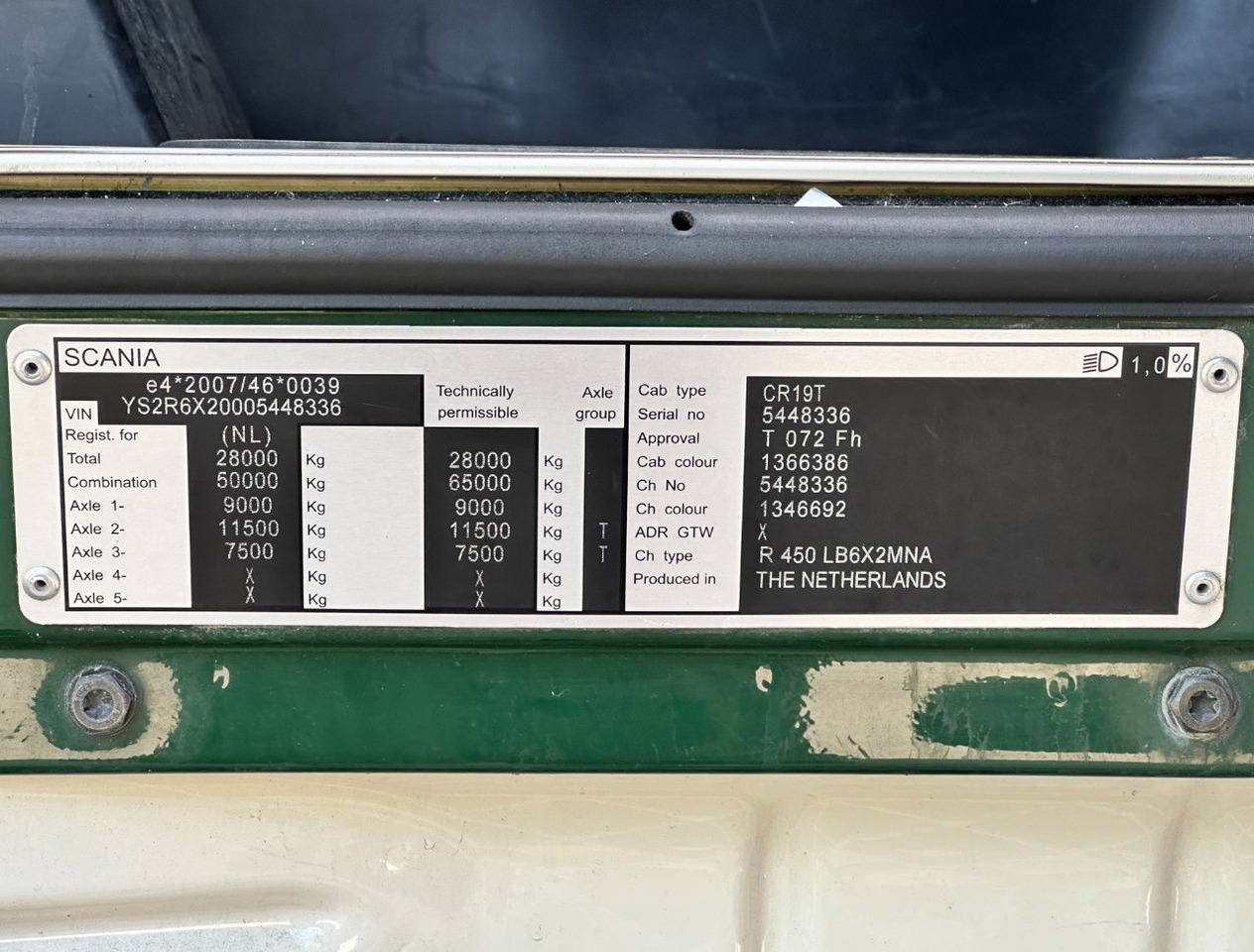 Caminhão frigorífico Scania R450 Retarder VAN Beurden Isolated Boxes TRS Cooling Tail Lift TOP Condition NL-Combi: foto 30