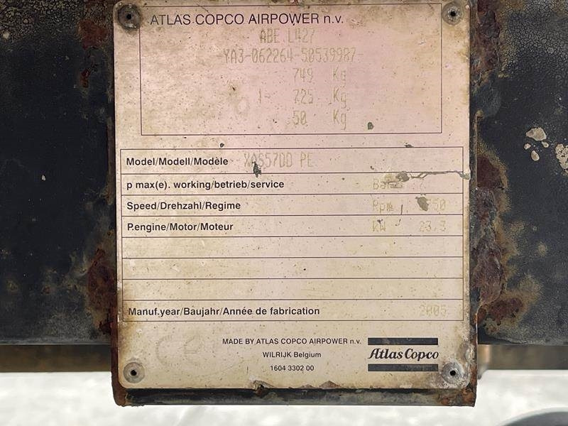 Atlas-Copco XAS 57 DD - Compressor de ar: foto 4 Atlas-Copco XAS 57 DD - Compressor de ar: foto 4