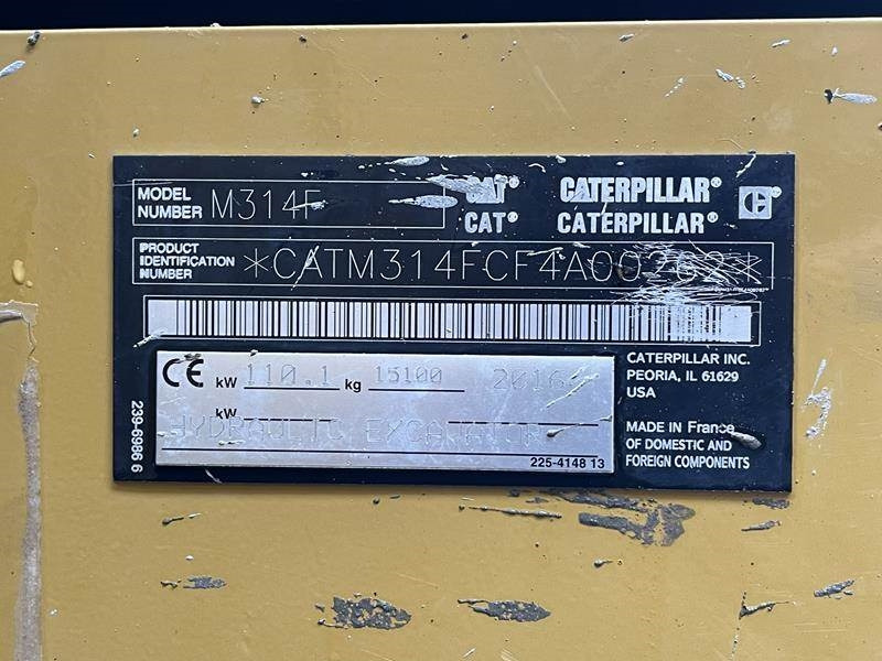Escavadeira de rodas Cat M 314 F: foto 15 Escavadeira de rodas Cat M 314 F: foto 15
