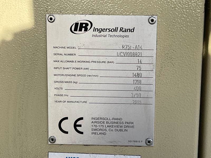 Ingersoll Rand R 75I - A14 - Compressor de ar: foto 3 Ingersoll Rand R 75I - A14 - Compressor de ar: foto 3