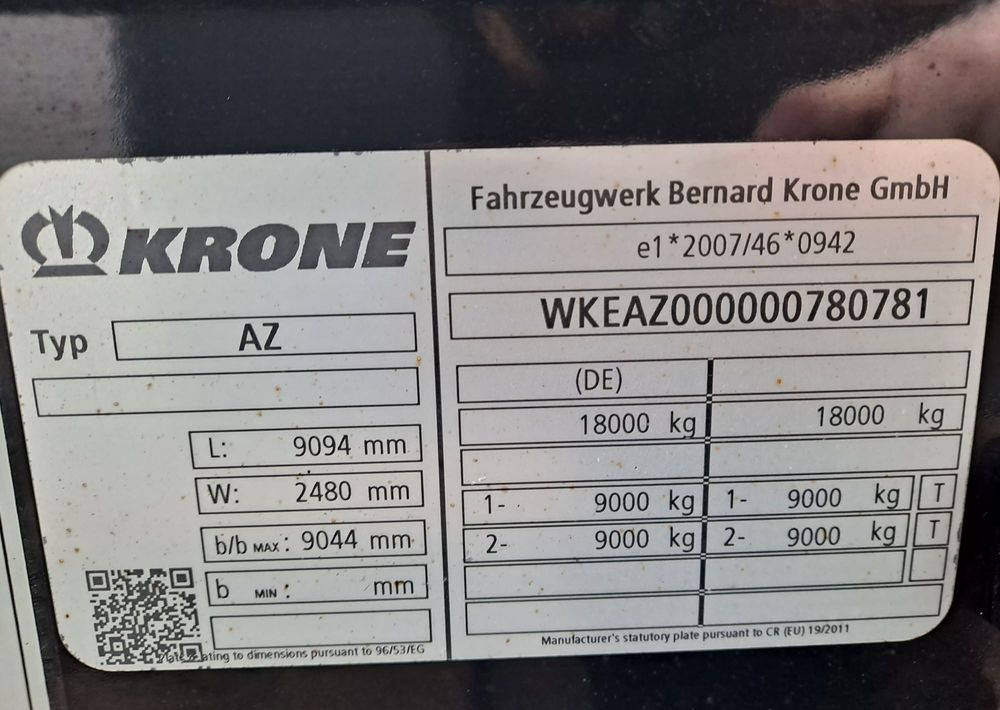 Krone Przyczepa BDF Krone - Reboque transportador de contêineres/ Caixa móvel: foto 4 Krone Przyczepa BDF Krone - Reboque transportador de contêineres/ Caixa móvel: foto 4