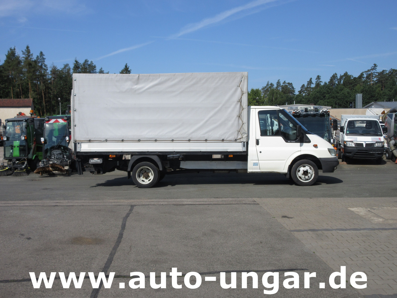 Ford Transit 90T350 Tourneo 3.500kg Pritsche & Plane Dautel LBW AHK - Furgão de toldo: foto 1 Ford Transit 90T350 Tourneo 3.500kg Pritsche & Plane Dautel LBW AHK - Furgão de toldo: foto 1