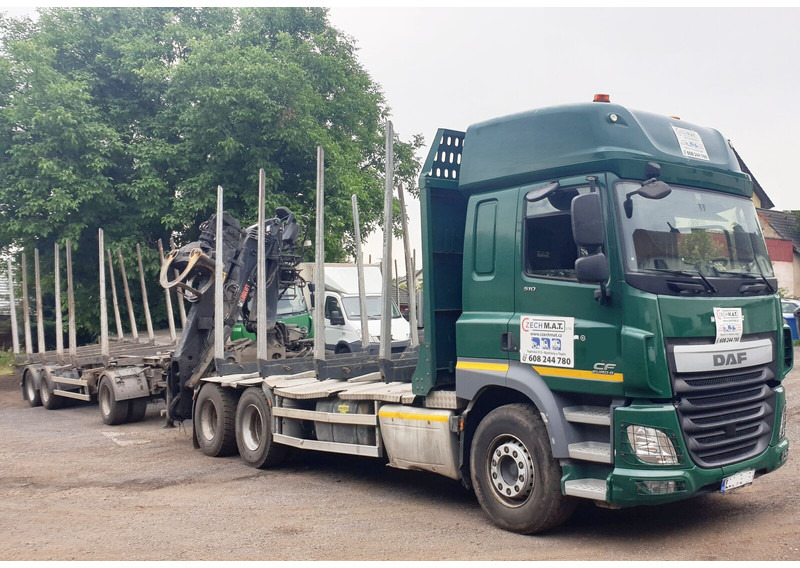DAF 6x4 CF510 33/26t +HIAB Loglift 135 ZT94 +Umikov PP3 - Caminhão florestal, Caminhão grua: foto 2 DAF 6x4 CF510 33/26t +HIAB Loglift 135 ZT94 +Umikov PP3 - Caminhão florestal, Caminhão grua: foto 2