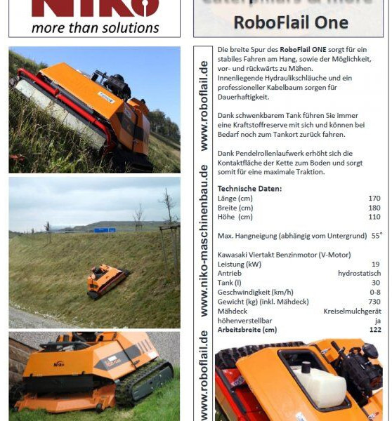 KommTek/NIKO - RoboFlail ONE (700kg/122cm profi) - Cortador de grama: foto 4 KommTek/NIKO - RoboFlail ONE (700kg/122cm profi) - Cortador de grama: foto 4
