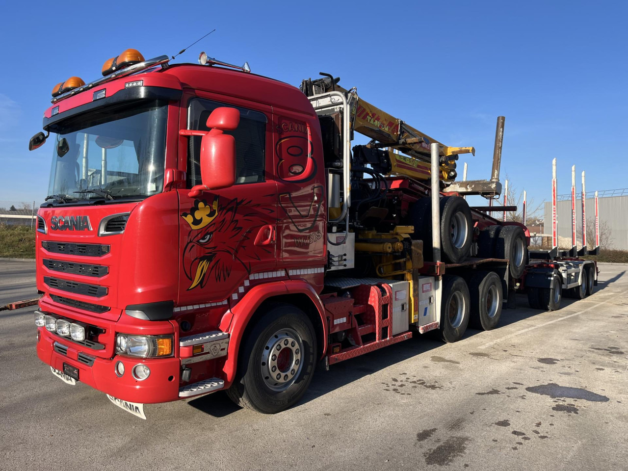 SCANIA porteur + grue AR cabine - Caminhão chassi: foto 2 SCANIA porteur + grue AR cabine - Caminhão chassi: foto 2