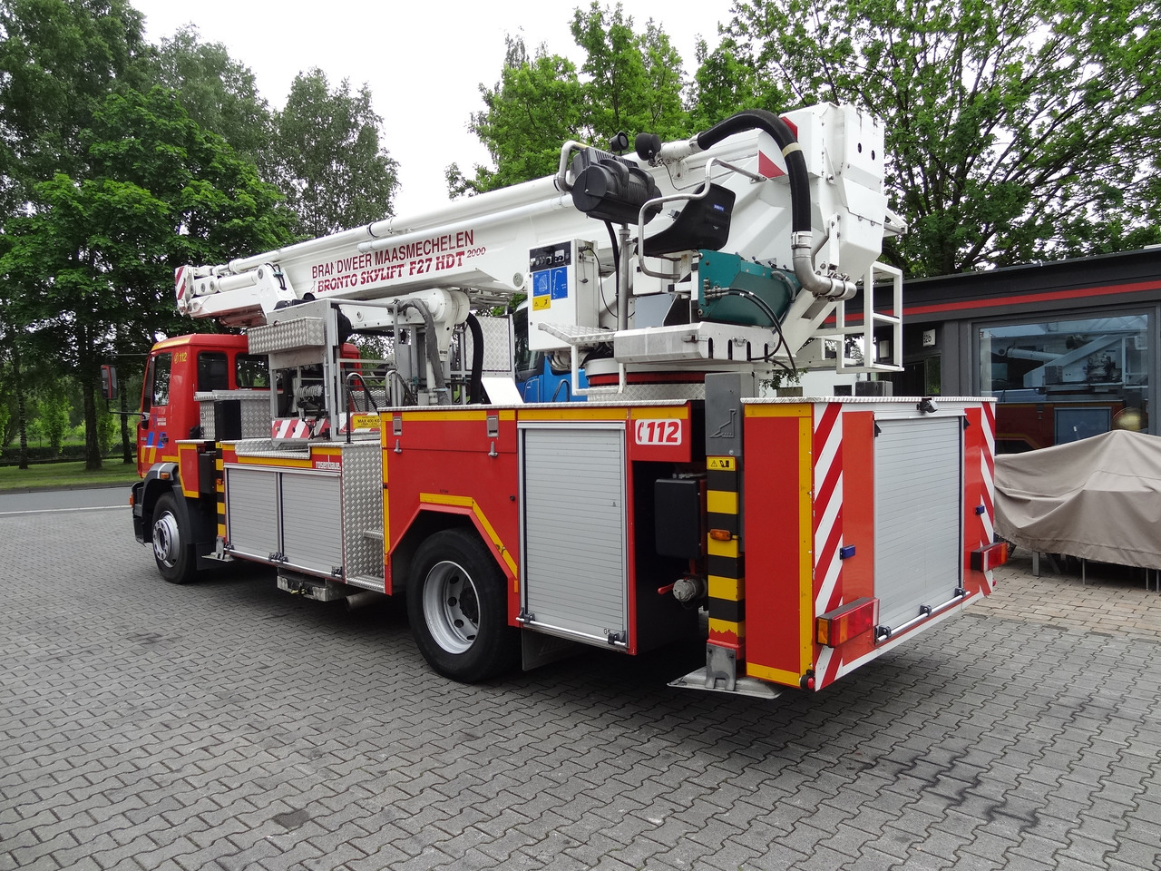 Caminhão com plataforma aérea MAN L2000 18.284 Feuerwehr Bronto Skylift 27 Meter: foto 12