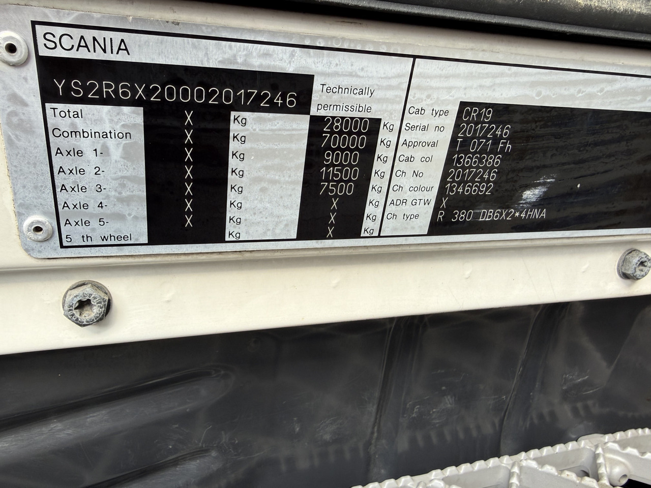 Scania R380 6X2*4 Kipper mit Kran HIAB 220 - Caminhão basculante, Caminhão grua: foto 5 Scania R380 6X2*4 Kipper mit Kran HIAB 220 - Caminhão basculante, Caminhão grua: foto 5