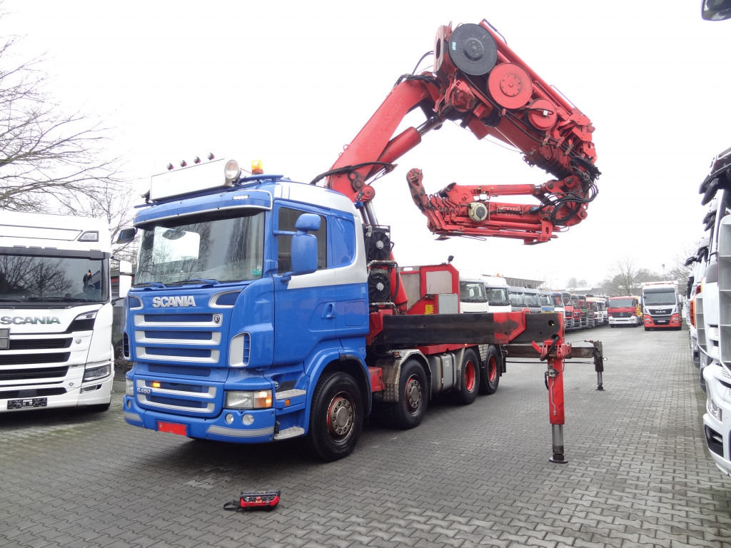 Scania R480 8X4 Effer 1550 bis 40 Meter - Caminhão grua, Tractor: foto 1 Scania R480 8X4 Effer 1550 bis 40 Meter - Caminhão grua, Tractor: foto 1