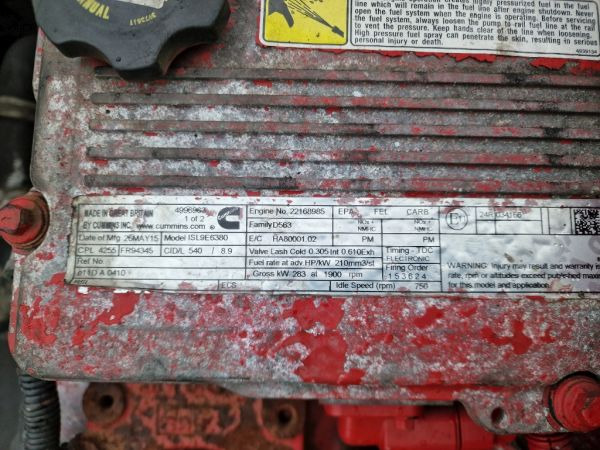 Cummins ISL9E6380 Engine (Bus) - Motor: foto 3 Cummins ISL9E6380 Engine (Bus) - Motor: foto 3