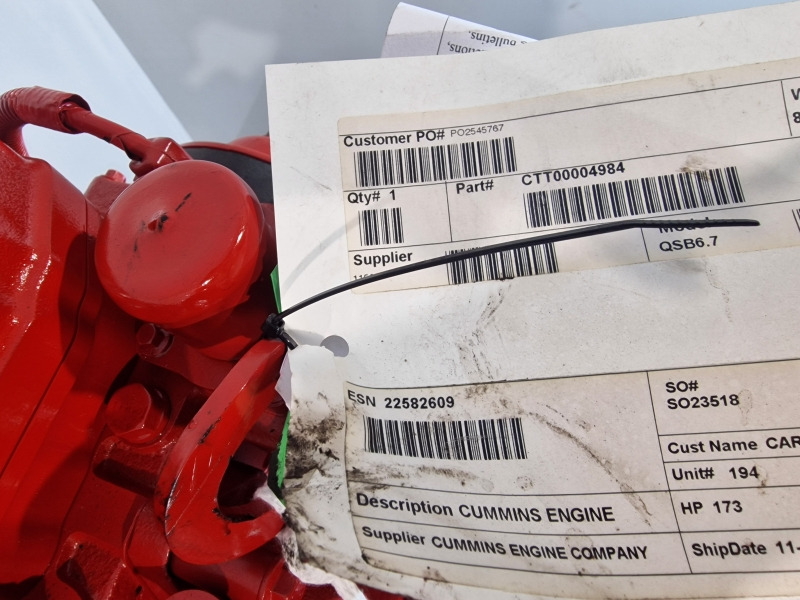 Cummins QSB6.7 CPL4990 New Engine (Plant) - Motor de Máquina de construção: foto 2 Cummins QSB6.7 CPL4990 New Engine (Plant) - Motor de Máquina de construção: foto 2