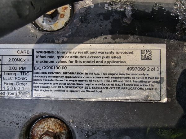 Cummins QSB7-G6 NR4  CPL3277 Engine (Plant) - Motor de Máquina de construção: foto 3 Cummins QSB7-G6 NR4  CPL3277 Engine (Plant) - Motor de Máquina de construção: foto 3