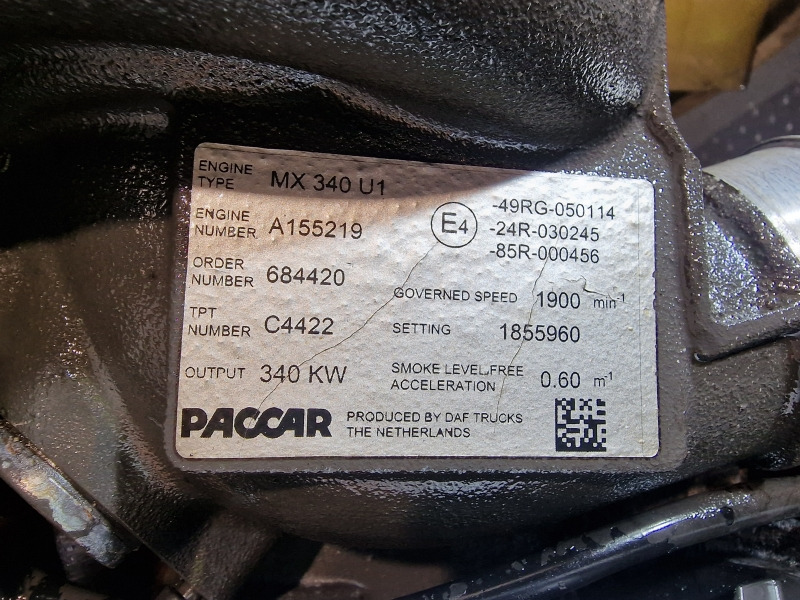 DAF MX340U1 EUR5 XF106.460 Engine (Truck) - Motor de Caminhão: foto 2 DAF MX340U1 EUR5 XF106.460 Engine (Truck) - Motor de Caminhão: foto 2