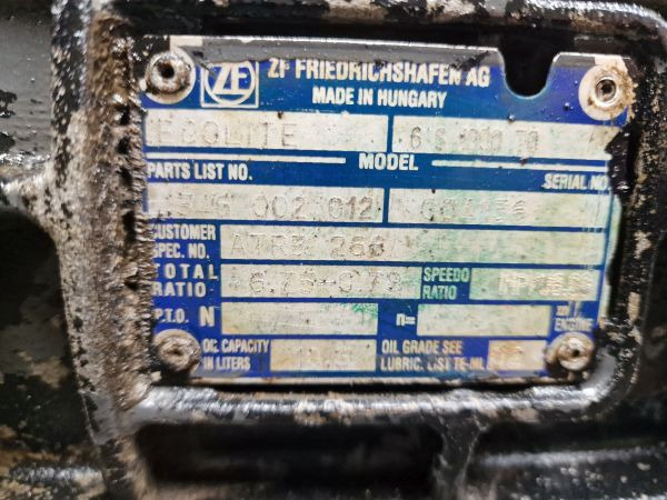 ZF 6S1000TO Gearbox - Caixa de câmbio: foto 2 ZF 6S1000TO Gearbox - Caixa de câmbio: foto 2