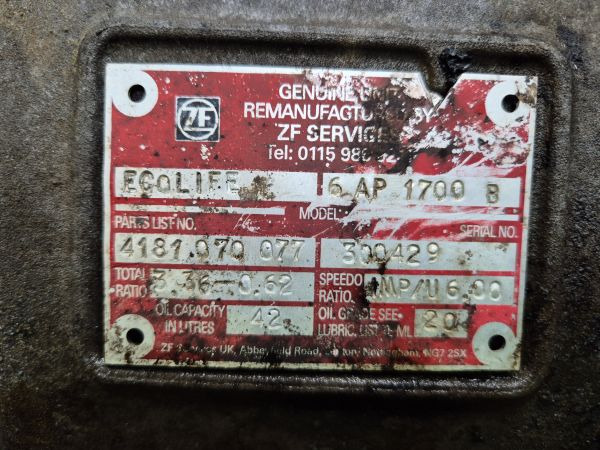 ZF Ecolife 6AP1700B Gearbox - Caixa de câmbio: foto 2 ZF Ecolife 6AP1700B Gearbox - Caixa de câmbio: foto 2