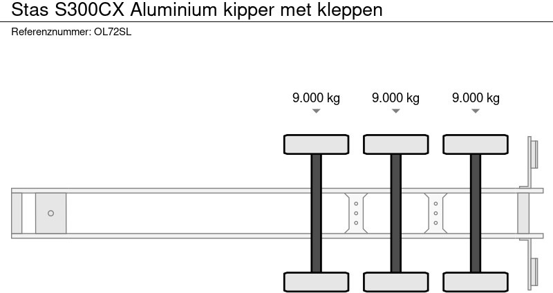 Stas S300CX Aluminium kipper met kleppen - Semireboque basculante: foto 5 Stas S300CX Aluminium kipper met kleppen - Semireboque basculante: foto 5