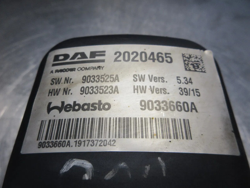 Sistema elétrico de Caminhão DAF 2020465 STANDKACHEL DAF XF CF EURO 6 MODEL 2020: foto 6