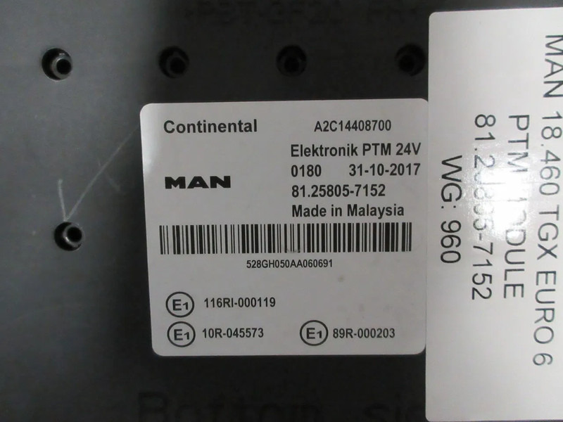 MAN 81.25805-7152 COMPUTER PTM MODULEN TGX TGS EURO 6 - Sistema elétrico de Caminhão: foto 4 MAN 81.25805-7152 COMPUTER PTM MODULEN TGX TGS EURO 6 - Sistema elétrico de Caminhão: foto 4