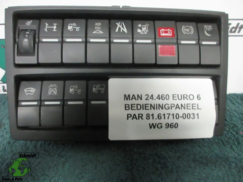MAN 81.61710-0031 MAN TGX TGS BEDIENINGS PANEEL EURO 6 MODEL 2020 - Sistema elétrico de Caminhão: foto 1 MAN 81.61710-0031 MAN TGX TGS BEDIENINGS PANEEL EURO 6 MODEL 2020 - Sistema elétrico de Caminhão: foto 1