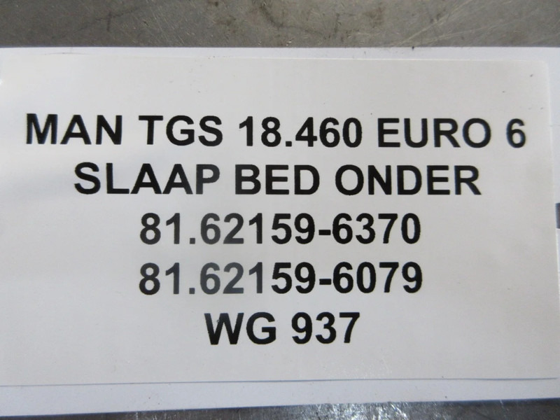 Cabine e interior de Caminhão MAN 81.62159-6370 //81.62159-6079 ONDER BED TGS EURO 6 18.420 MODEL 2018: foto 7
