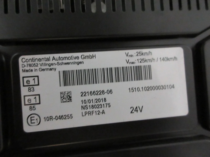 Renault 22166228 INSTRUMENTENPANEEL RENAULT T 520 EURO 6 - Painel de instrumentos de Caminhão: foto 4 Renault 22166228 INSTRUMENTENPANEEL RENAULT T 520 EURO 6 - Painel de instrumentos de Caminhão: foto 4