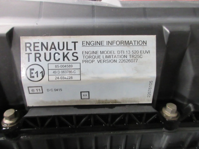Renault 7422688467//7485008163/7485002163 D13K 520 HP RENAULT EURO 6 - Motor de Caminhão: foto 5 Renault 7422688467//7485008163/7485002163 D13K 520 HP RENAULT EURO 6 - Motor de Caminhão: foto 5
