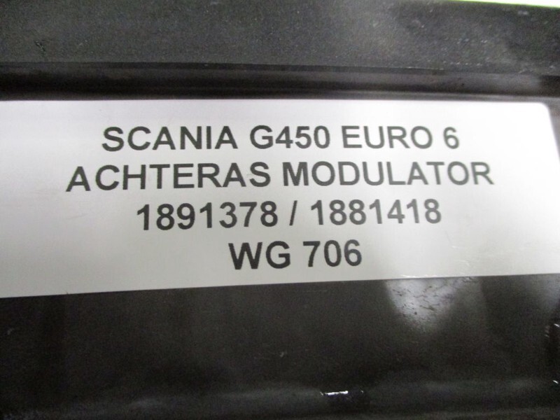 Scania G450 1891378 / 1881418 ACHTERAS MODULATOR EURO 6 - Peças de freio de Caminhão: foto 2 Scania G450 1891378 / 1881418 ACHTERAS MODULATOR EURO 6 - Peças de freio de Caminhão: foto 2