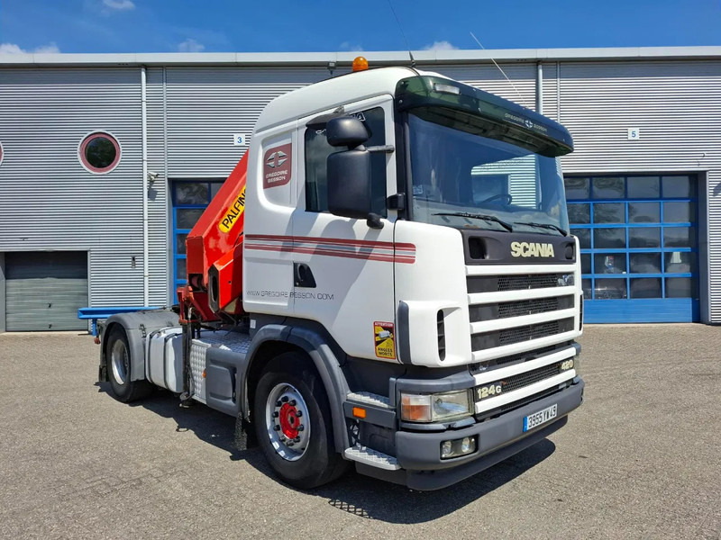 Scania 124G-420 / RETARDER / PALFINGER PK32080 / DOUBLE TANK / AIRCO / GOOD CONDITION / MANUAL / EURO-3 / 2004 - Caminhão grua: foto 4 Scania 124G-420 / RETARDER / PALFINGER PK32080 / DOUBLE TANK / AIRCO / GOOD CONDITION / MANUAL / EURO-3 / 2004 - Caminhão grua: foto 4