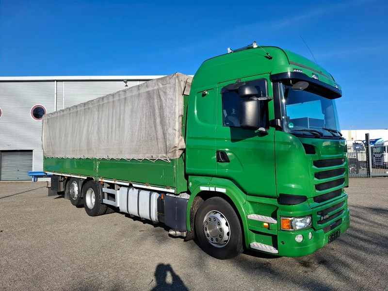Scania R410 / GERMAN TRUCK / RETARDER / LIFT+LENKACHSE / SLIDING ROOF / SMART TACHO / PARK AIRCO / NAVI / LWDS / AUTOMATIC / EURO-6 / 2 - Caminhão com lona: foto 2 Scania R410 / GERMAN TRUCK / RETARDER / LIFT+LENKACHSE / SLIDING ROOF / SMART TACHO / PARK AIRCO / NAVI / LWDS / AUTOMATIC / EURO-6 / 2 - Caminhão com lona: foto 2