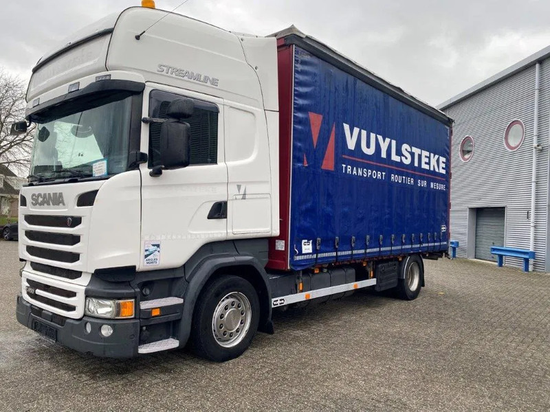 Scania R450 / RETARDER / FULL-AIR / LWDS / DOUBLE TANK / SLIDING ROOF / ONLY:763634 KM / AUTOMATIC / EURO-6 / 2016 - Caminhão furgão: foto 1 Scania R450 / RETARDER / FULL-AIR / LWDS / DOUBLE TANK / SLIDING ROOF / ONLY:763634 KM / AUTOMATIC / EURO-6 / 2016 - Caminhão furgão: foto 1
