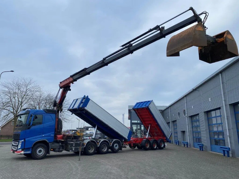 Volvo FH4-500 / HMF 3220K-RC / REMOTE / ROTATOR / 3SIDE TIPPER / DYNAMIC STEERING / ONLY:302623 KM / AUTOMATIC / EURO-6 / 2017 - Caminhão grua: foto 1 Volvo FH4-500 / HMF 3220K-RC / REMOTE / ROTATOR / 3SIDE TIPPER / DYNAMIC STEERING / ONLY:302623 KM / AUTOMATIC / EURO-6 / 2017 - Caminhão grua: foto 1