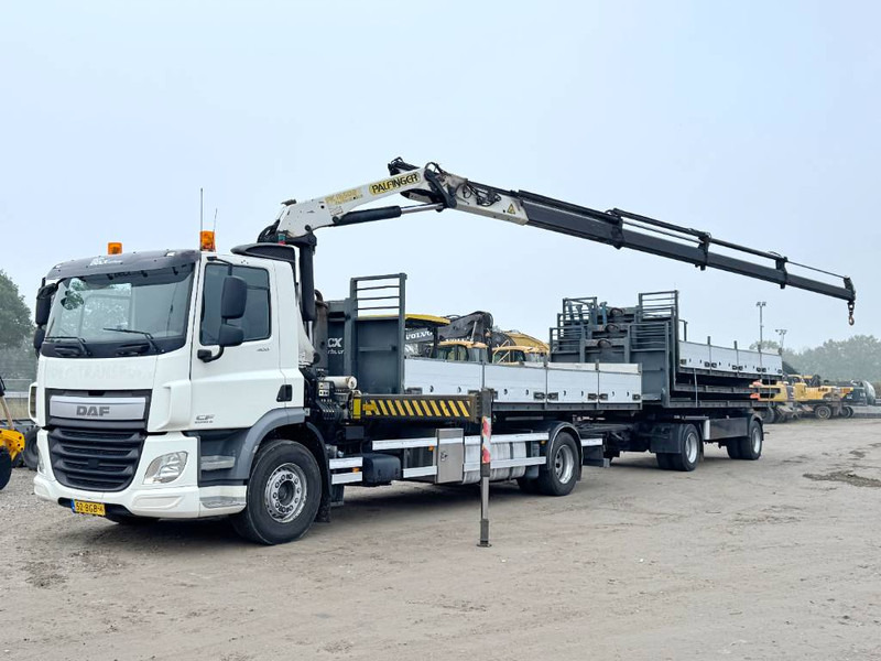 DAF CF400 + 17m Palfinger Crane / kran + Trailer - Caminhão polibenne, Caminhão grua: foto 2 DAF CF400 + 17m Palfinger Crane / kran + Trailer - Caminhão polibenne, Caminhão grua: foto 2