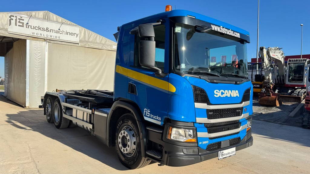 Scania P 360 6x2 palfinger abroll tipper - steering axle - Caminhão transportador de contêineres/ Caixa móvel: foto 3 Scania P 360 6x2 palfinger abroll tipper - steering axle - Caminhão transportador de contêineres/ Caixa móvel: foto 3