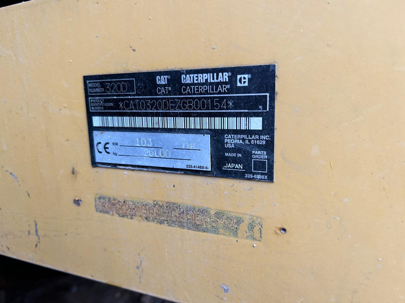 Escavadora de rastos Caterpillar 320D | 700 mm | ENGCON | WEBASTO: foto 12