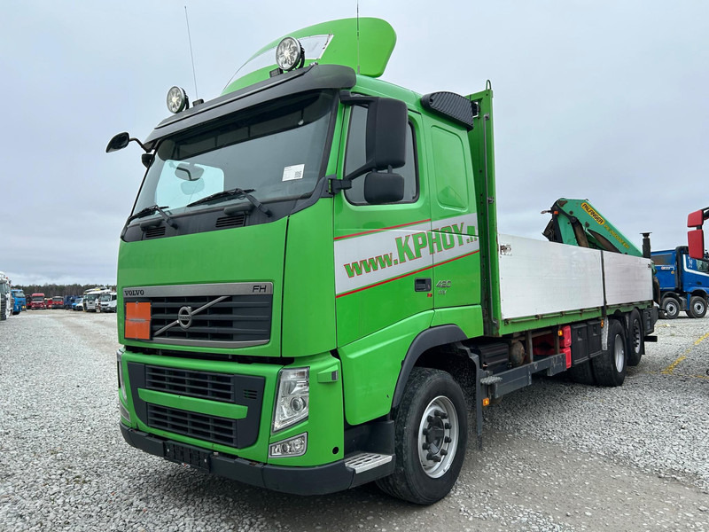 Volvo FH 420 / PALFINGER PK26002 / TULOSSA - Camião de caixa aberta/ Plataforma, Caminhão grua: foto 1 Volvo FH 420 / PALFINGER PK26002 / TULOSSA - Camião de caixa aberta/ Plataforma, Caminhão grua: foto 1
