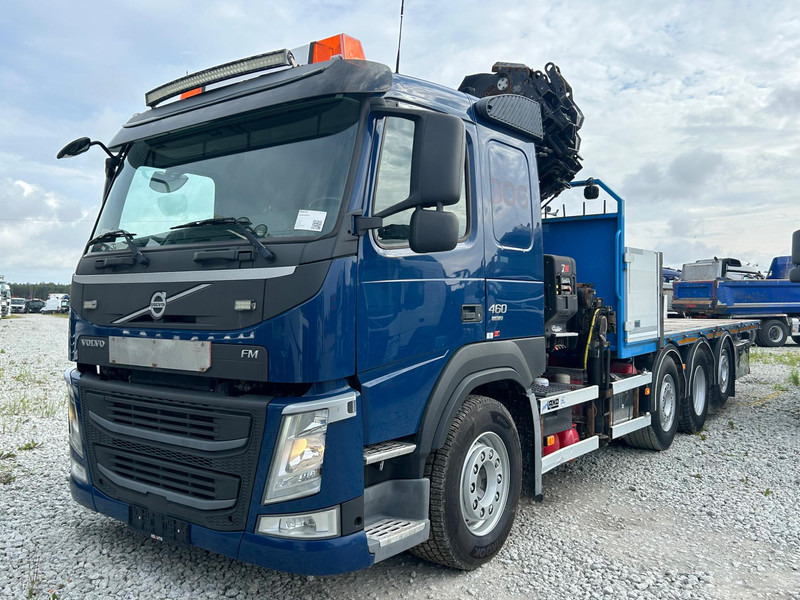 Volvo FM 460 8x2*6 | Hiab 302E-6 | TULOSSA - Camião de caixa aberta/ Plataforma, Caminhão grua: foto 1 Volvo FM 460 8x2*6 | Hiab 302E-6 | TULOSSA - Camião de caixa aberta/ Plataforma, Caminhão grua: foto 1