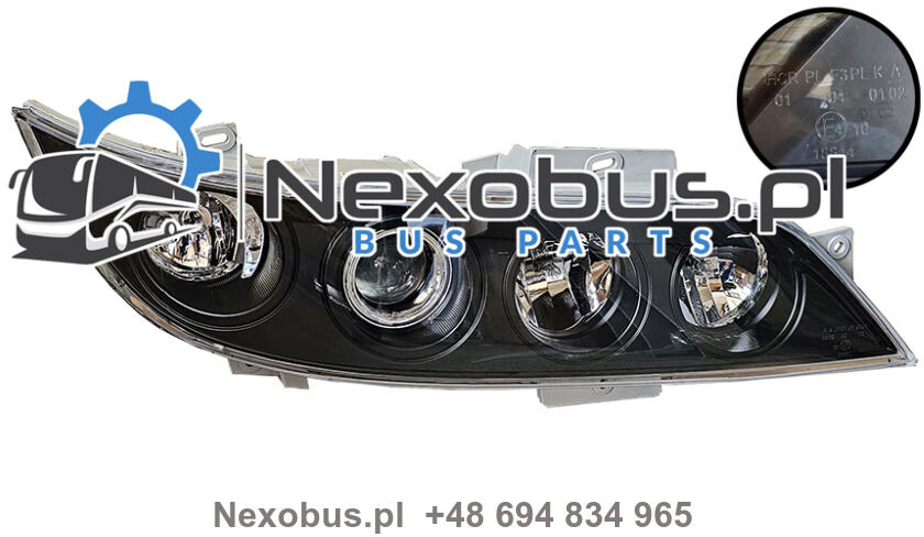 Reflektor Neoplan Skyliner Cityliner Starliner prawy czarne szkło - Farol dianteira de Ônibus: foto 1 Reflektor Neoplan Skyliner Cityliner Starliner prawy czarne szkło - Farol dianteira de Ônibus: foto 1