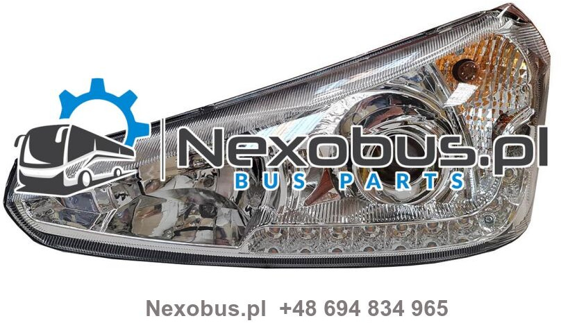 Reflektor Scania Irizar PB z lampa do jazdy dziennej i kierunkowskazem LED lewa - Farol dianteira de Ônibus: foto 1 Reflektor Scania Irizar PB z lampa do jazdy dziennej i kierunkowskazem LED lewa - Farol dianteira de Ônibus: foto 1