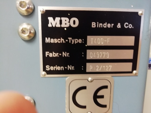 Four pocket folder MBO F 400-4-F SA - Máquina de dobrar papel: foto 2 Four pocket folder MBO F 400-4-F SA - Máquina de dobrar papel: foto 2