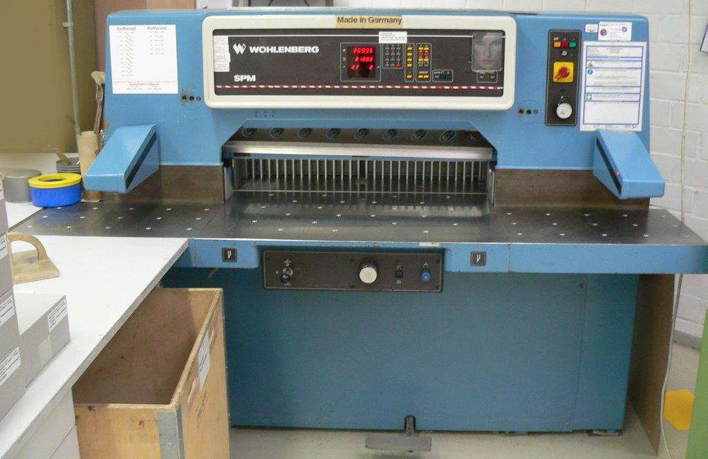 High-speed cutter Wohlenberg WP 92 SPM - Máquina de corte de papel: foto 1 High-speed cutter Wohlenberg WP 92 SPM - Máquina de corte de papel: foto 1