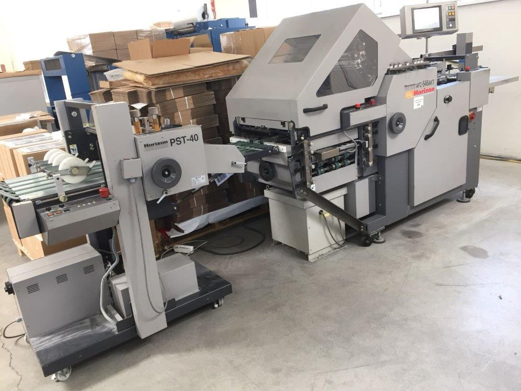Horizon AFC-546 AKT semi-automatic adjustable combination folder with shingle press delivery Horizon PST-40 - Máquina de dobrar papel: foto 1 Horizon AFC-546 AKT semi-automatic adjustable combination folder with shingle press delivery Horizon PST-40 - Máquina de dobrar papel: foto 1