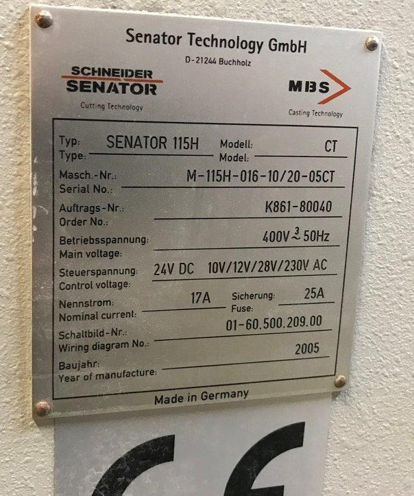 SCHNEIDER SENATOR 115 H Model TC High-speed cutter - Máquina de corte de papel: foto 4 SCHNEIDER SENATOR 115 H Model TC High-speed cutter - Máquina de corte de papel: foto 4